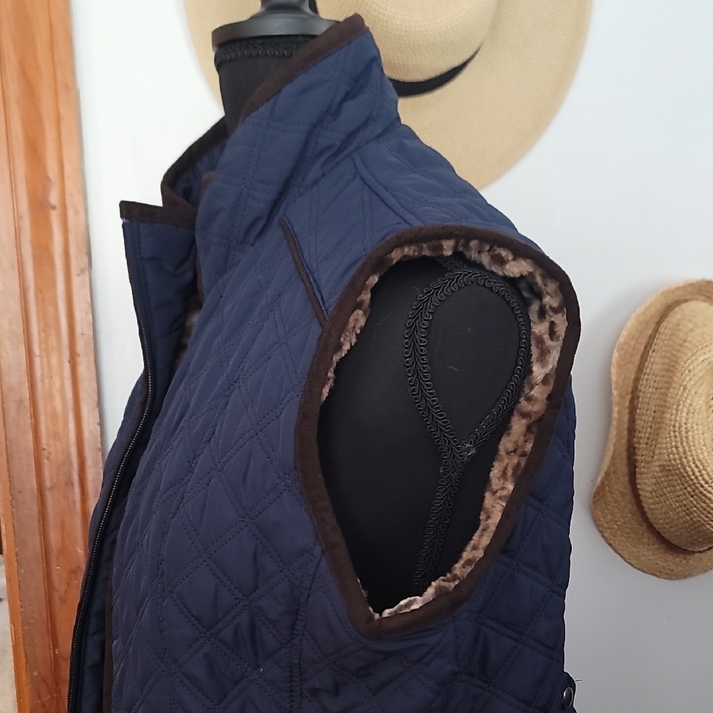 Weatherproof Navy Quilted Women's Vest - Picture 5 of 12
